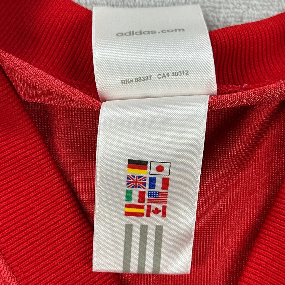 Vintage Nebraska Huskers Jersey Mens Large Red #30 NCAA Football Adidas 00s Y2K